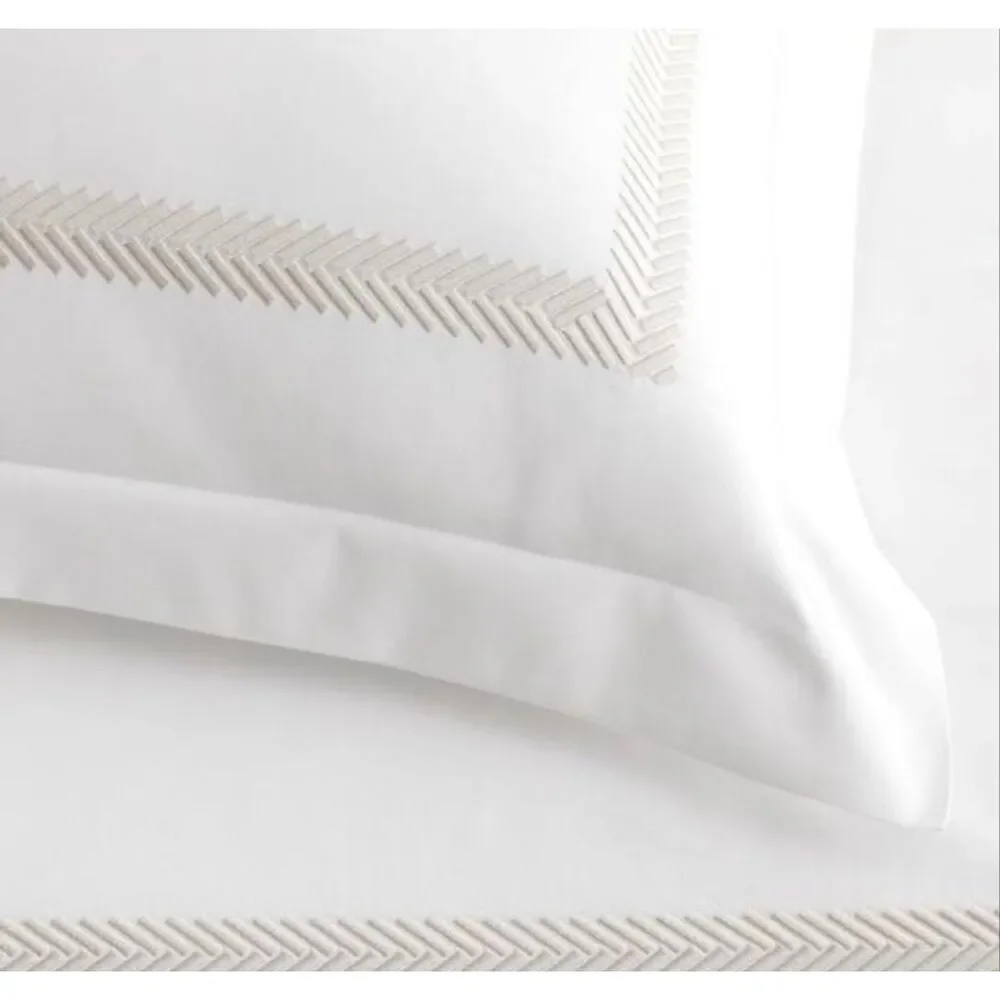 The Company Store Legends Hotel Hewett Taupe Egyptian Cotton Sateen Sham - King